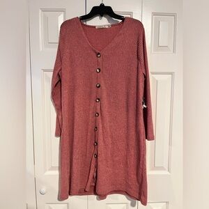 Liberty Love Women's Long Sleeve Button Dress